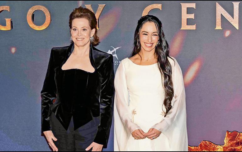 Sigourney Weaver y Oona Chaplin deslumbran a su paso por la alfombra roja. SUN/H. Salvador