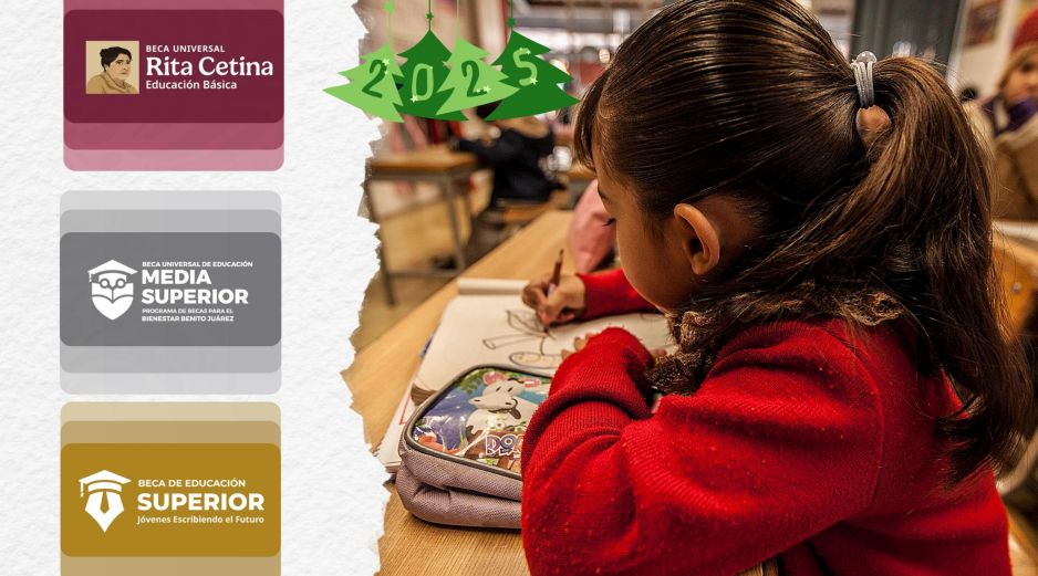 A lo largo de diciembre, los estudiantes que forman parte de las Becas Bienestar, ya sea de la Rita Cetina, Benito Juárez o Jóvenes Escribiendo el Futuro, están recibiendo el último pago del año 2025. ESPECIAL / EL INFORMADOR y CANVA