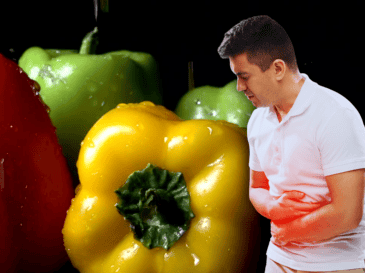 Quienes padecen gastritis o acidez pueden padecer con el consumo de morrón. ESPECIAL / CANVA