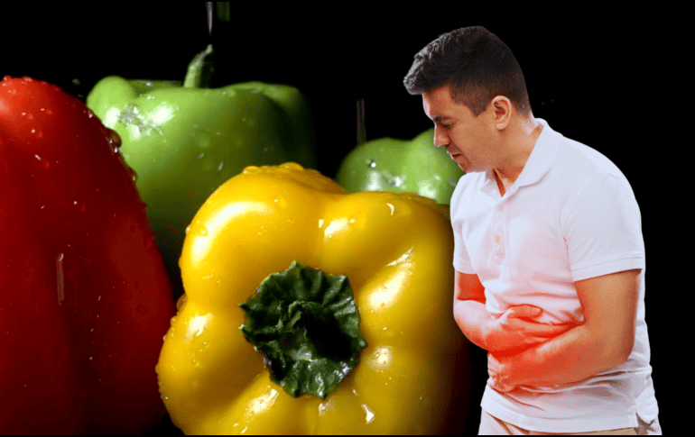 Quienes padecen gastritis o acidez pueden padecer con el consumo de morrón. ESPECIAL / CANVA