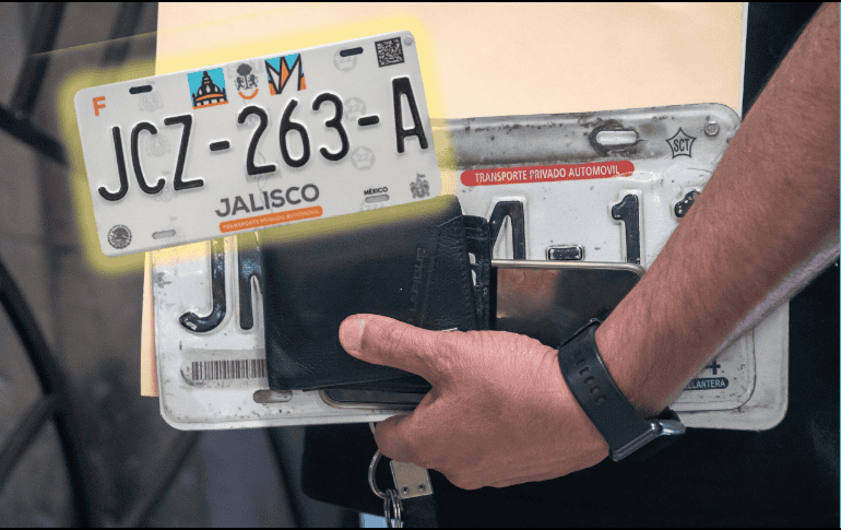 A partir del próximo año, el cambio de placas tendrá un costo e implicará la aplicación de una multa para aquellos propietarios que no reúnan los requisitos para la prórroga. ESPECIAL/Gobierno de Jalisco