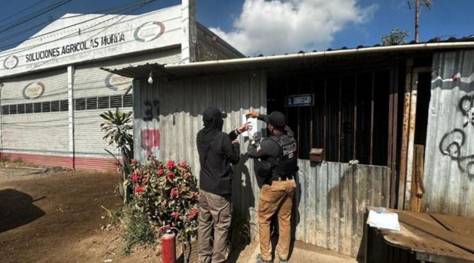 Elementos de la FGR y la Guardia Nacional llevaron a cabo un cateo en las dos fincas. ESPECIAL