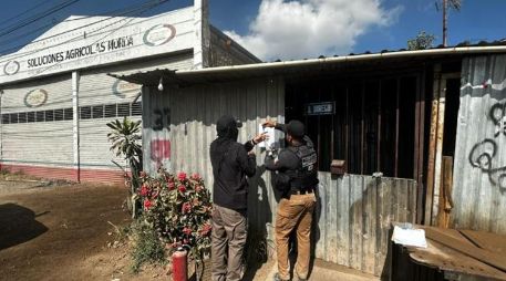 Elementos de la FGR y la Guardia Nacional llevaron a cabo un cateo en las dos fincas. ESPECIAL