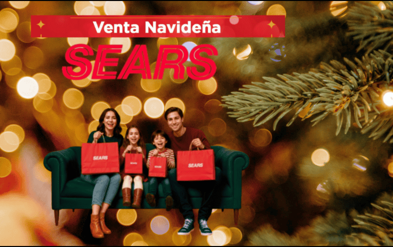 La Venta Navideña de Sears ofrece excelentes descuentos, facilidades de pago y la posibilidad de ganar grandes premios. CANVA /SEARS