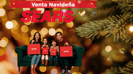 La Venta Navideña de Sears ofrece excelentes descuentos, facilidades de pago y la posibilidad de ganar grandes premios. CANVA /SEARS