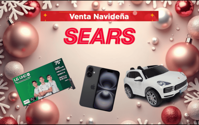 Entre las ofertas más destacadas, Sears ofrece hasta 50% de descuento, 18 meses sin intereses y envío gratuito en cientos de artículos seleccionados. CANVA / SEARS