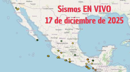 Sismos en México | EN VIVO | 17 de diciembre de 2025. ESPECIAL / SSN