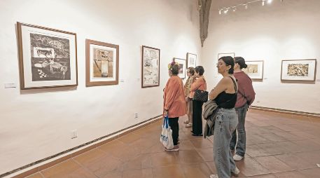 La exposición “De Juchitán al Universo, obra de Francisco Toledo” fue una de las más visitadas.  FOTOS: CORTESíA