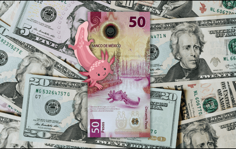 Según información de Bloomberg, el tipo de cambio este día arranca en 17.98 pesos por dólar (Ciudad de México, 07:45 horas). ESPECIAL / CANVA