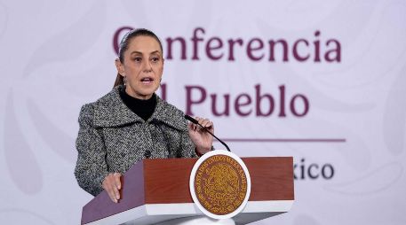 Sheinbaum destacó que se busca el mejor acuerdo posible con gobierno de Donald Trump en los temas relacionados con los migrantes que residen en EU. SUN / H. SALVADOR