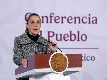 Sheinbaum destaco que se busca el mejor acuerdo posible con gobierno de Donald Trump en los temas relacionados con los migrantes que residen en EU. SUN / H. SALVADOR