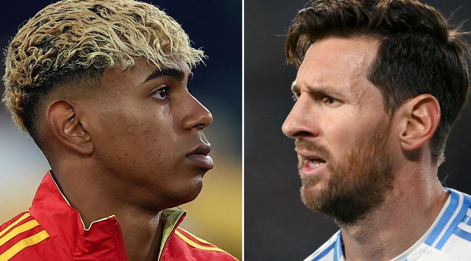 Uno de los principales atractivos del duelo será el enfrentamiento sobre el césped de Lionel Messi y del prodigio Lamine Yamal, pasado y presente del Barcelona. ESPECIAL, AFP / L. Robayo