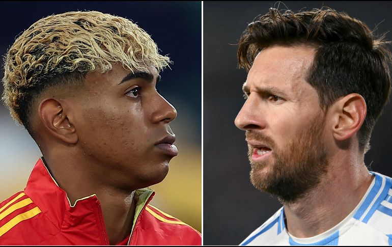 Uno de los principales atractivos del duelo será el enfrentamiento sobre el césped de Lionel Messi y del prodigio Lamine Yamal, pasado y presente del Barcelona. ESPECIAL, AFP / L. Robayo