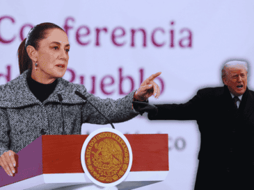 Sheinbaum recordó que una parte del territorio estadounidense fue históricamente mexicano. EFE / M. Guzmán / AP / M. Schiefelbein