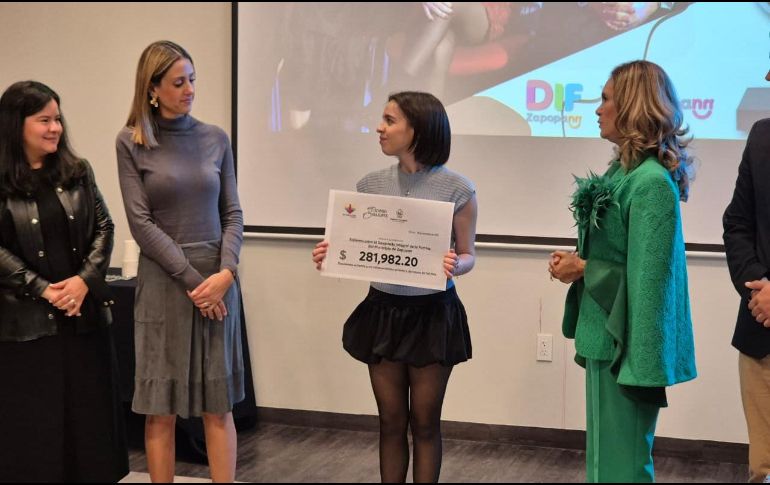 Michelle Greicha Frangie, presidenta del Sistema DIF Zapopan, resaltó la importancia del Centro de Autismo para la población del municipio. EL INFORMADOR / M. Hernández