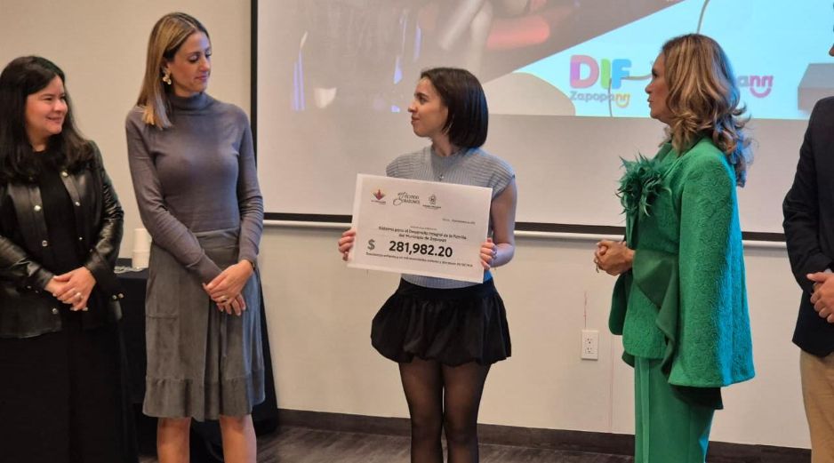 Michelle Greicha Frangie, presidenta del Sistema DIF Zapopan, resaltó la importancia del Centro de Autismo para la población del municipio. EL INFORMADOR / M. Hernández