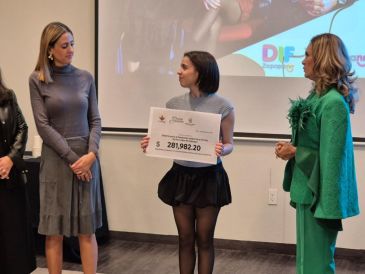 Michelle Greicha Frangie, presidenta del Sistema DIF Zapopan, resaltó la importancia del Centro de Autismo para la población del municipio. EL INFORMADOR / M. Hernández
