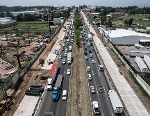 Lemus adelantó que, tras el Mundial de 2026, el tramo del Aeropuerto hacia El Salto e Ixtlahuacán de los Membrillos también será ampliado a 12 carriles con concreto hidráulico. EL INFORMADOR/ ARCHIVO.