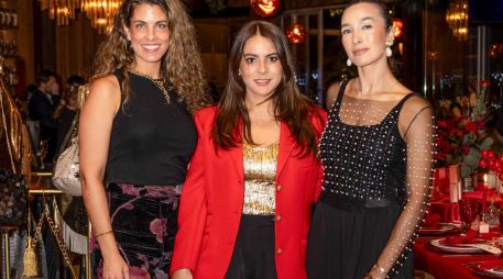 Pamela Garibay, Carolina Crowley y Lorena Paniagua. GENTE BIEN JALISCO / The last fashion dinner