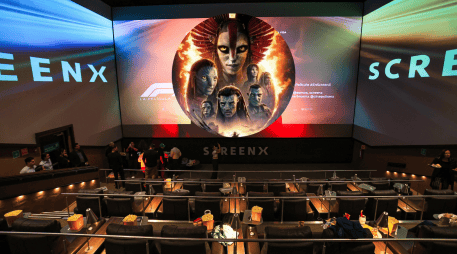 Tras la reciente apertura de dicha sala en Cinépolis VIP Andares (que ofrece a las y los tapatíos una forma única de disfrutar las películas más esperadas del año) ya son 7 salas ScreenX en el país, disponibles exclusivamente en Cinépolis. EL INFORMADOR/ J. Acosta