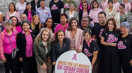La presidenta del Sistema DIF Jalisco, Maye Villa de Lemus, y la diputada y presidenta de la Comisión de Higiene, Salud Pública y Prevención de las Adicciones, Mónica Magaña, realizaron el anuncio. Este recurso busca brindar un respaldo fundamental a las pacientes en todo el Estado. CORTESÍA