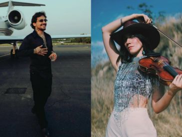 El resurgimiento de la pintura coincide con la viralización de un video grabado durante un concierto de Nodal. ESPECIAL.