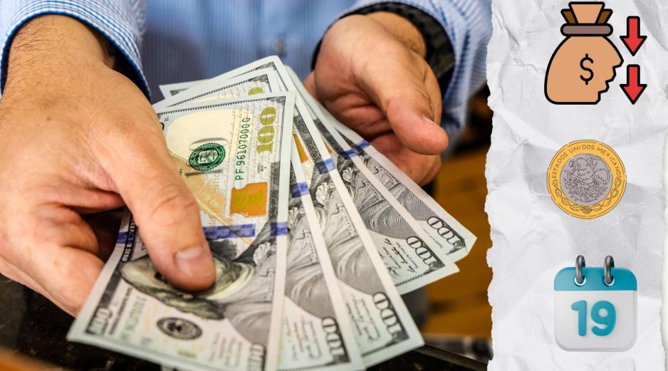 De acuerdo con un reporte de Bloomberg, el dólar comenzó la jornada con una caída. ESPECIAL / CANVA