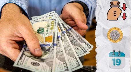 De acuerdo con un reporte de Bloomberg, el dólar comenzó la jornada con una caída. ESPECIAL / CANVA