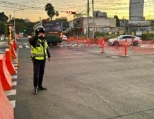 Lemus pidió a la constructora ponerse a trabajar en los días en el que el tráfico baja considerablemente por las fiestas decembrinas. ESPECIAL/Policía Vial Jalisco