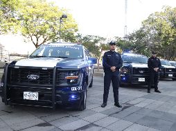 Las patrullas y el equipo táctico fueron adquiridos por el Gobierno de Guadalajara con una inversión de 62 millones 875 mil 685.76 pesos. ESPECIAL