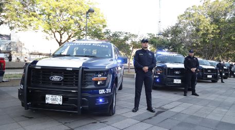 Las patrullas y el equipo táctico fueron adquiridos por el Gobierno de Guadalajara con una inversión de 62 millones 875 mil 685.76 pesos. ESPECIAL