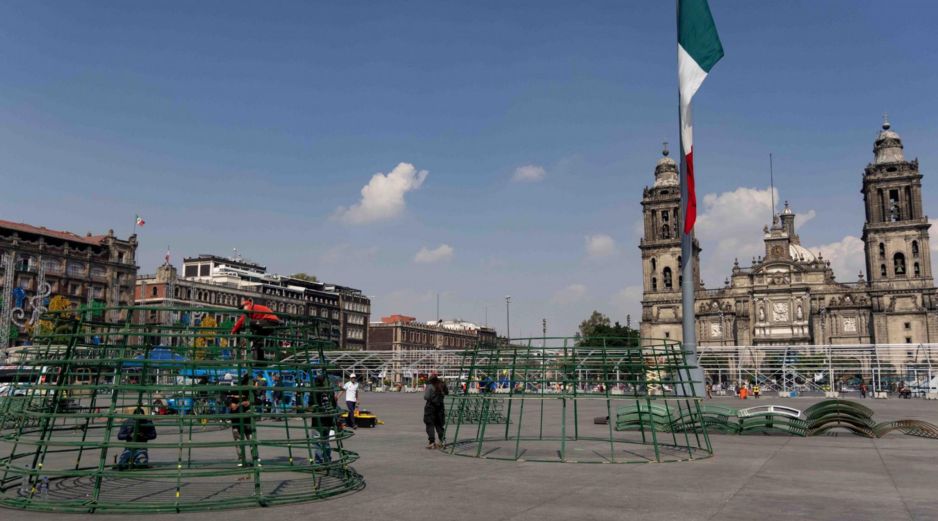 El Zócalo será el epicentro del festival navideño “Luces de Invierno”. SUN/H. Salvador