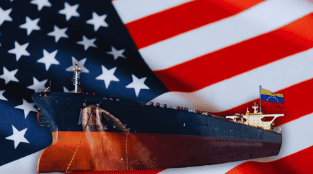 El Gobierno del presidente Donald Trump ya incautó la semana pasada un buque que había salido del país suramericano y confiscó el crudo que este transportaba. ESPECIAL / CANVA