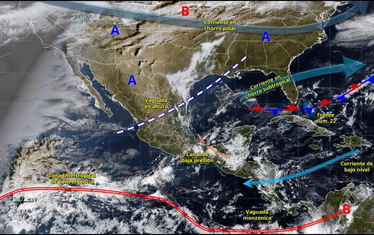 El SMN recomienda a la población mantenerse atenta a los avisos oficiales y seguir las indicaciones de Protección Civil. ESPECIAL/ SMN.