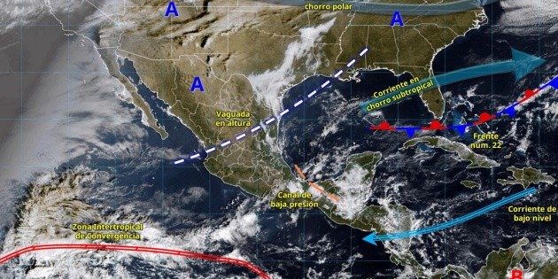 SMN alerta por fuertes lluvias y bajas temperaturas en varios estados de M&eacute;xico esta semana
