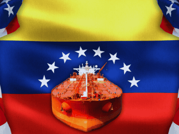 Estados Unidos interceptó este domingo a un tercer petrolero en el mar Caribe, cerca de las costas de Venezuela. ESPECIAL / CANVA