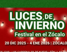 El Festival de Luces ilumina en el Zócalo amplia oferta artística y musical para todo público. INSTAGRAM / @amor_de_festival