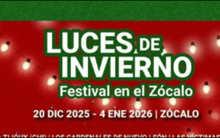 El Festival de Luces ilumina en el Zócalo amplia oferta artística y musical para todo público. INSTAGRAM / @amor_de_festival