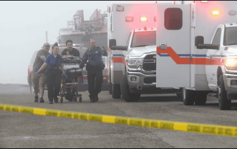 Galveston, una isla turística conocida por sus playas, se encontraba bajo condiciones de niebla durante la tarde del lunes. AP