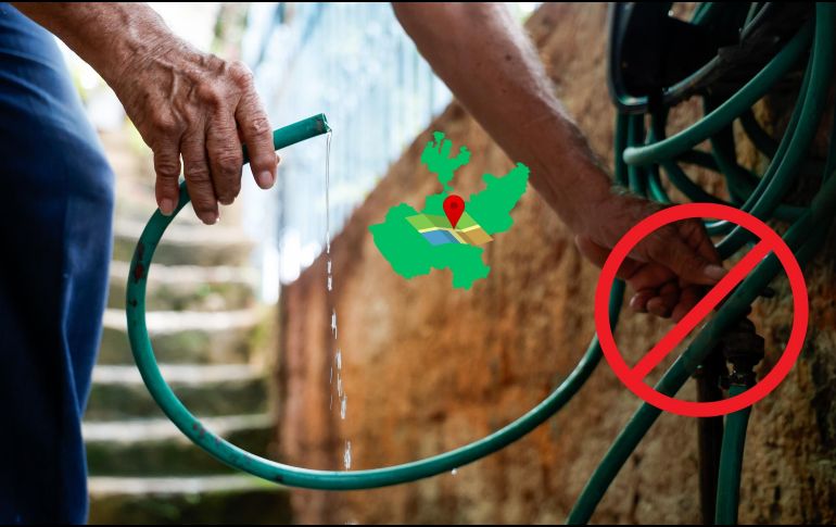 El Siapa anunció que este megacorte reemplaza al mantenimiento tradicional de Semana Santa, y será para realizar trabajos preventivos en la infraestructura hidráulica del AMG. ESPECIAL / EL INFORMADOR y CANVA