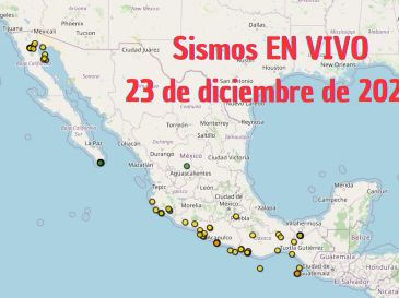 Sismos en México | EN VIVO | 23 de diciembre de 2025. ESPECIAL / SSN