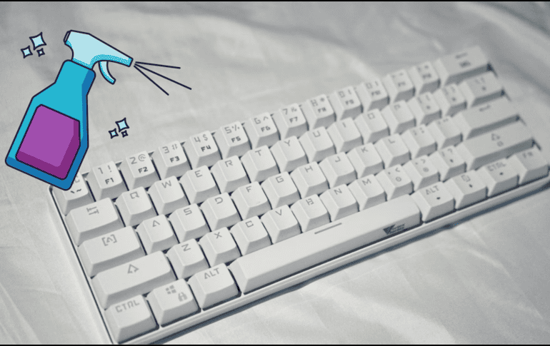 Consejos para limpiar el teclado de la computadora. UNSPLASH / B. NATANAEL
