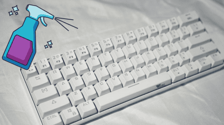 Consejos para limpiar el teclado de la computadora. UNSPLASH / B. NATANAEL