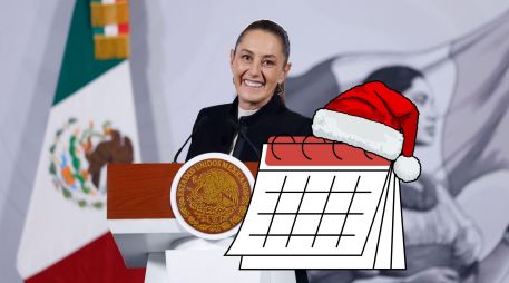 Sheinbaum dijo que aún no sabe lo que cenará este 24 de diciembre, pero adelantó que habrá romeritos. EFE / S. Gutiérrez