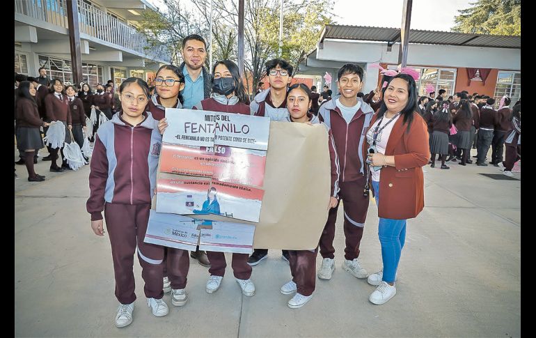 PREVENCIóN. La Presidenta Claudia Sheinbaum afirma que la campaña para evitar el consumo de fentanilo entre los jóvenes ha funcionado, tal como lo muestran los indicadores más recientes. ESPECIAL