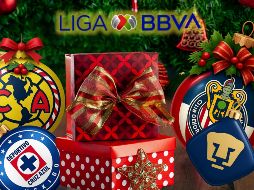 Los cuatro grandes del futbol mexicano sueñan en grande rumbo al próximo Clausura 2026. ESPECIAL / CANVA