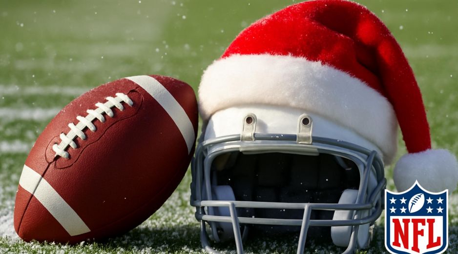 La semana 17 arrancará este jueves con tres juegos: Commanders ante Cowboys, Vikings contra Lions y como platillo estelar navideño está la visita de los Broncos a los Kansas City Chiefs. ESPECIAL / CANVA