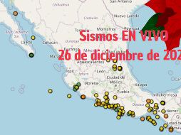 Sismos en México | EN VIVO | 26 de diciembre de 2025. ESPECIAL / SSN