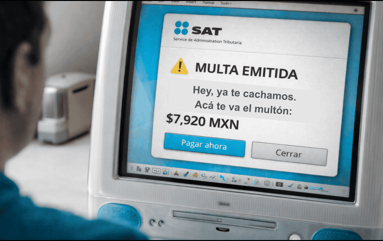 De acuerdo con el SAT, se pueden generar sanciones que van de 3 mil 850 a 11 mil 540 pesos por no cumplir con esto. ESPECIAL/ChatGPT