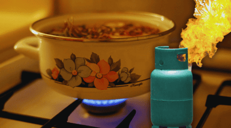 Los contenedores de gas interno LP tienen que estar lejos de las cocinas, de los boilers, de cualquier fuente de fuego. ESPECIAL / CANVA